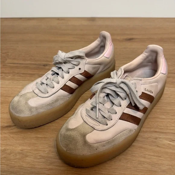 adidas Sambae Platform Putty Mauve Gum - Picture 3 of 7